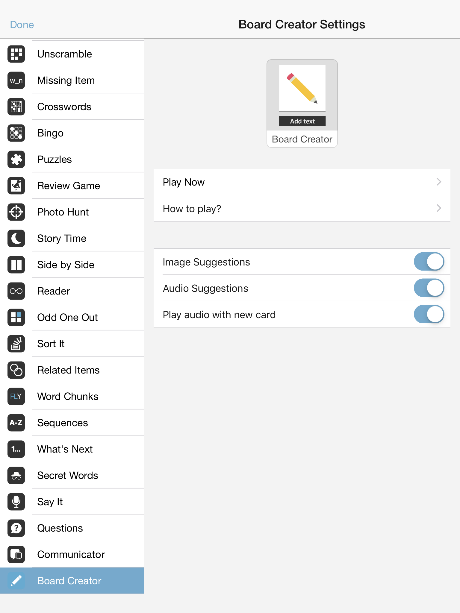 Board Creator: Eigene Lernsets erstellen Screenshot 4