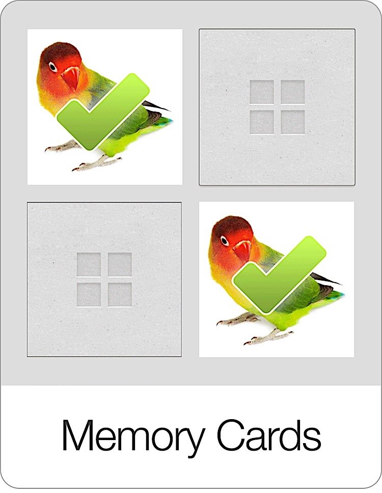 Memory Cards Flashcards Game