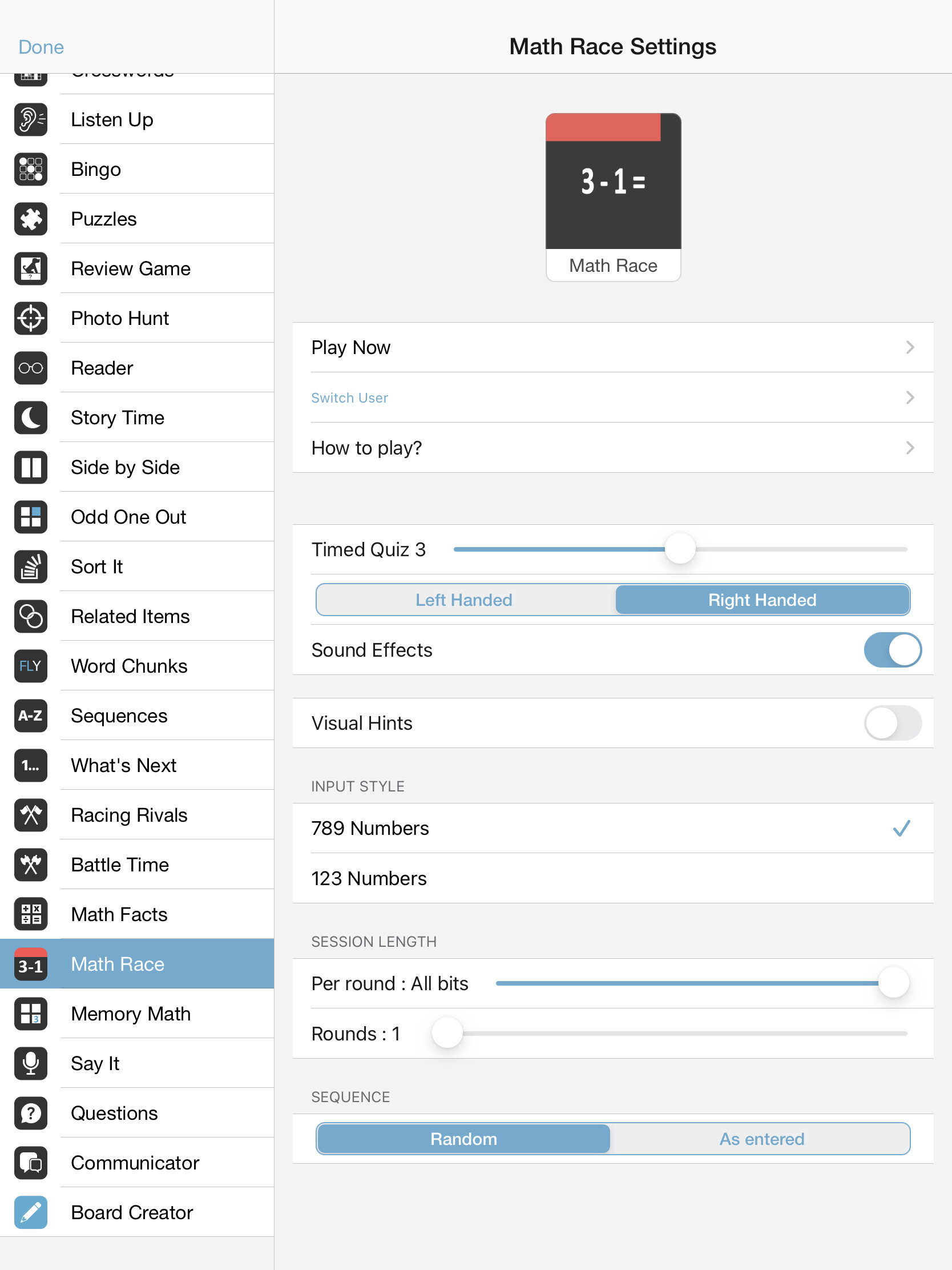 Math Race — Bitsboard | Flashcards & Mini-Games for Personalized Learning Screenshot
