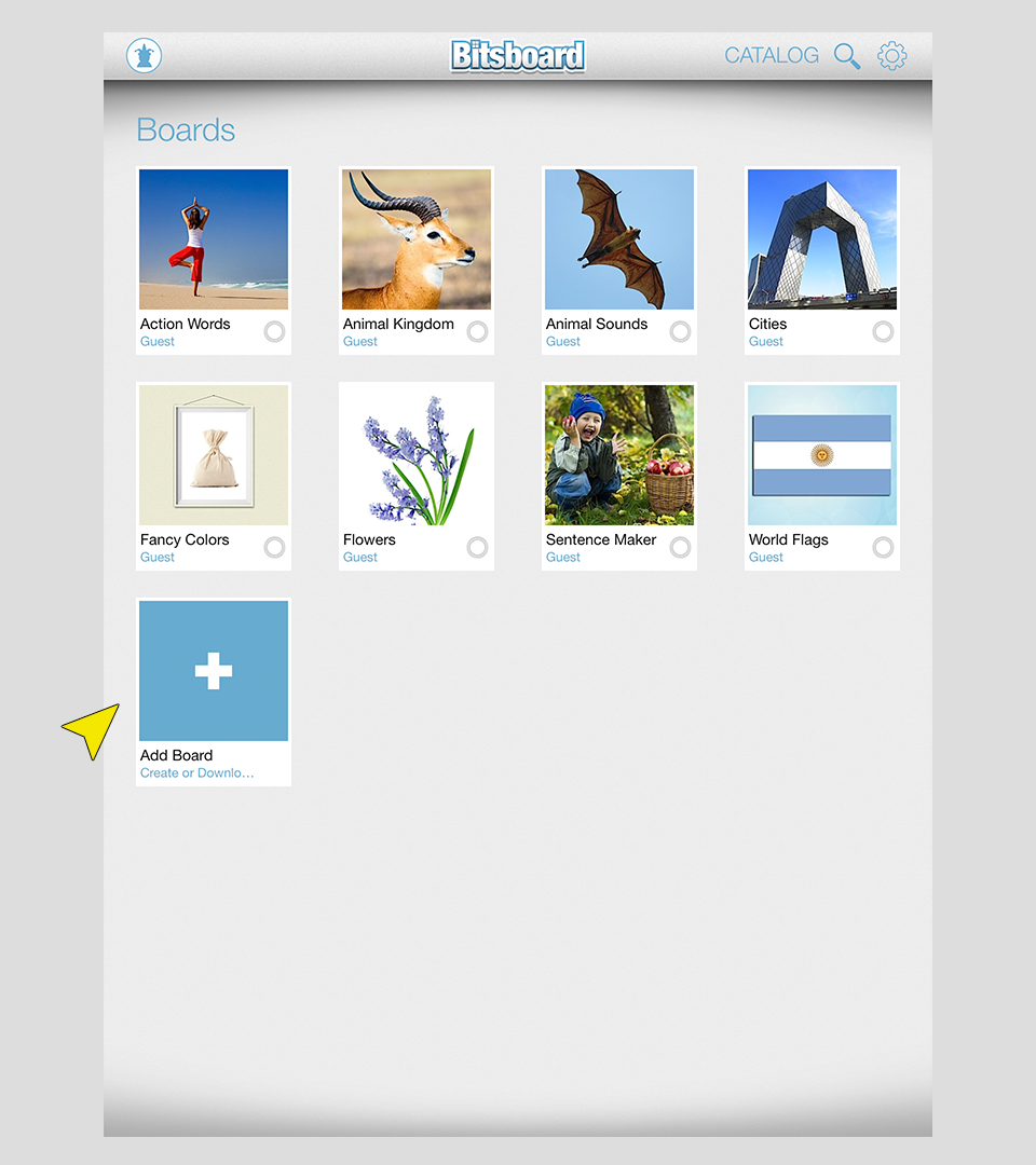 AddBoardsFromHomeScreen