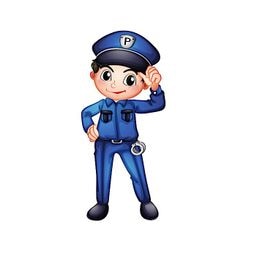 cop picture for short o CVC word families practice