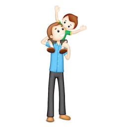 dad picture for short a CVC word families practice