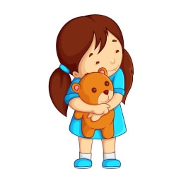 hug picture for short u CVC word families practice