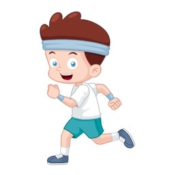 jog picture for short o CVC word families practice