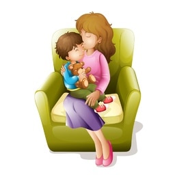 lap picture for short a CVC word families practice
